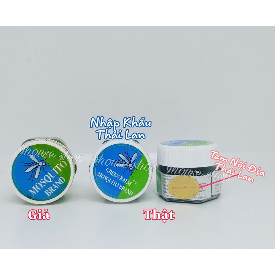 Dầu Cù Là Bôi Côn Trùng Cắn Mosquito Brand Thai Green Balm