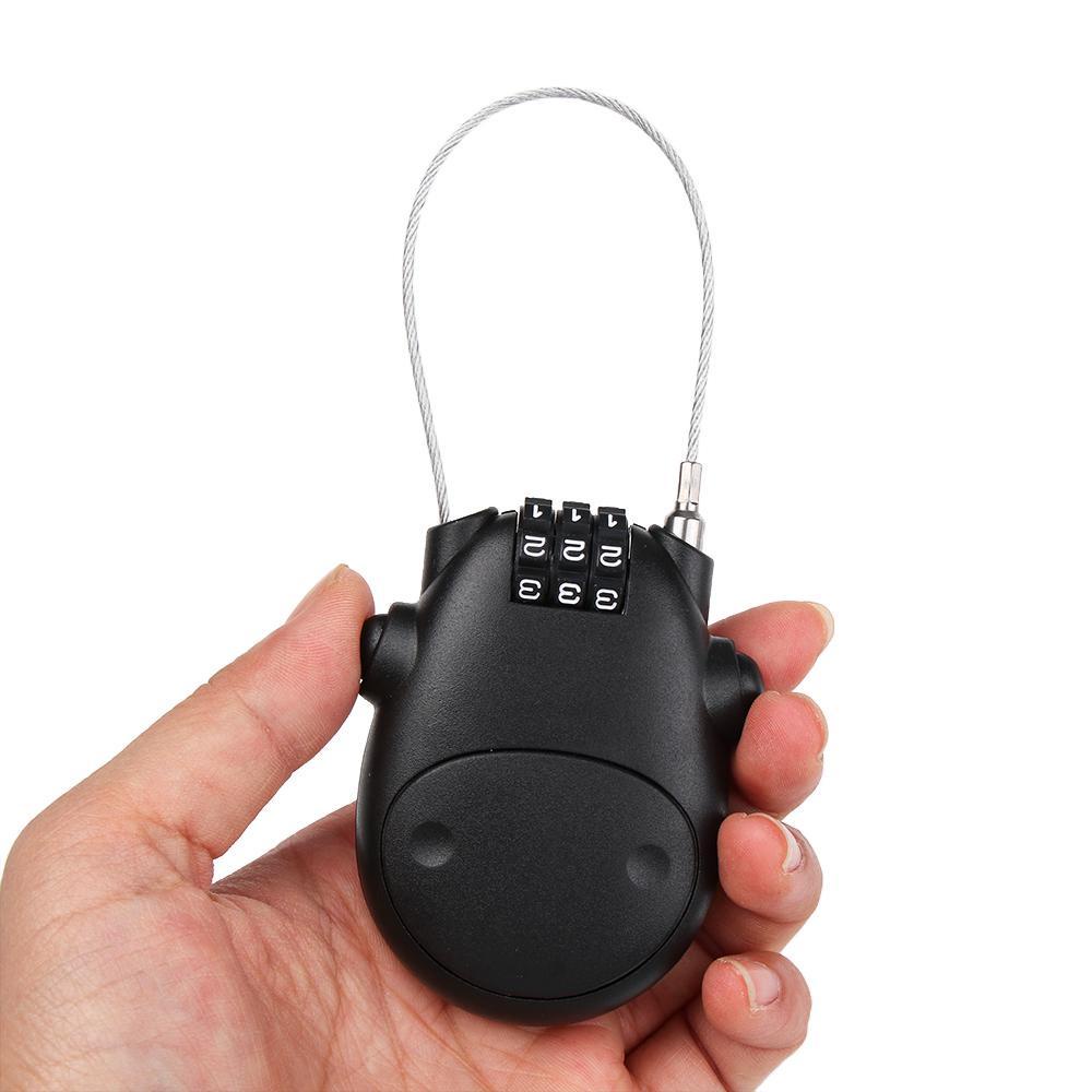 SHOUKEY Ổ Khóa Mật Khẩu 3 Số Chống Trộm Độ Chính Xác Cao Siêu Bền Tiện Dụng Cho Xe Máy