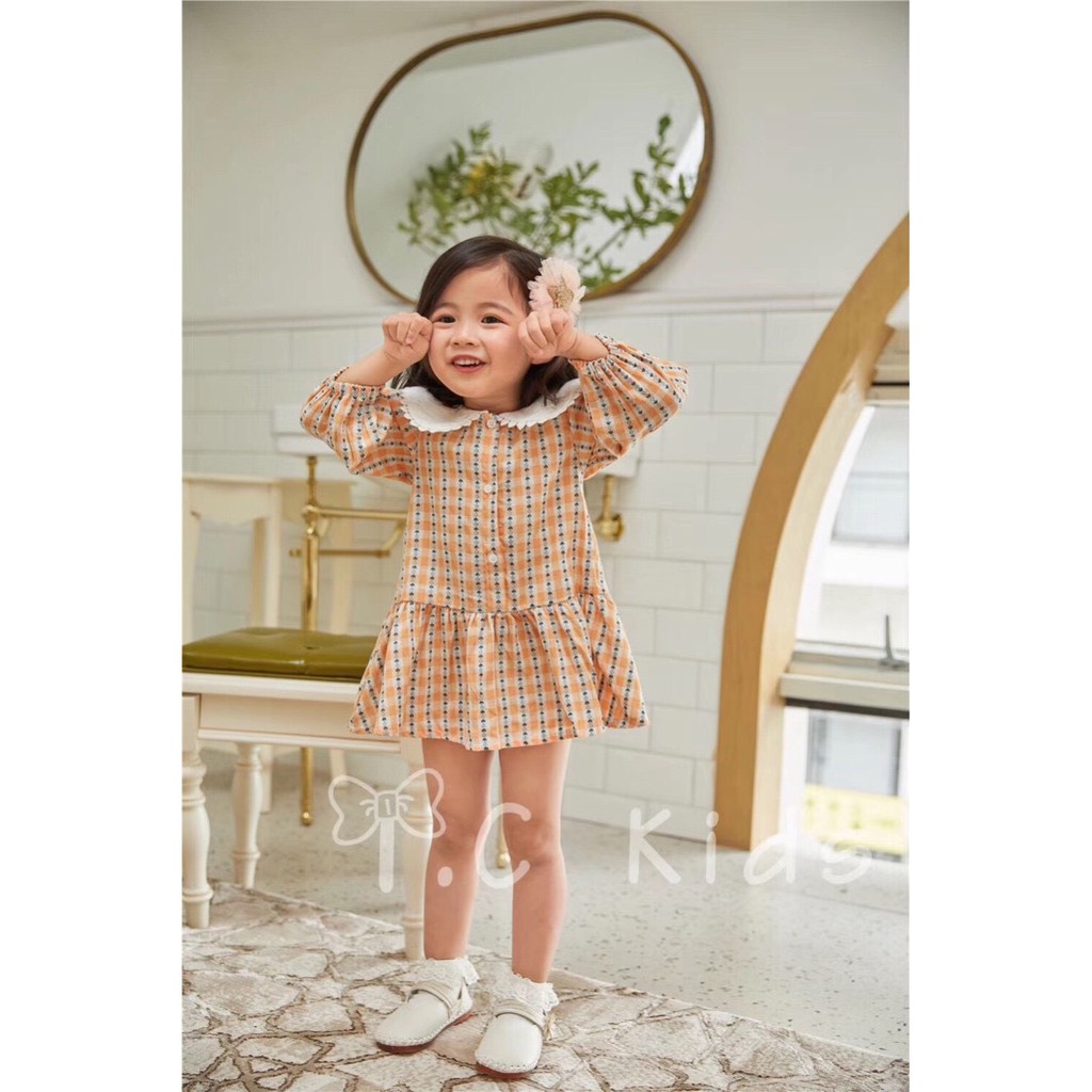 ❣️ HOGI KIDS ❣️ VÁY BABY DOLL HỌA TIẾT THU ĐÔNG 2020 Cho Bé