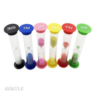 Colorful Sand Glass Sandglass Hourglass Timer 30S 1 2 3 4 Clock