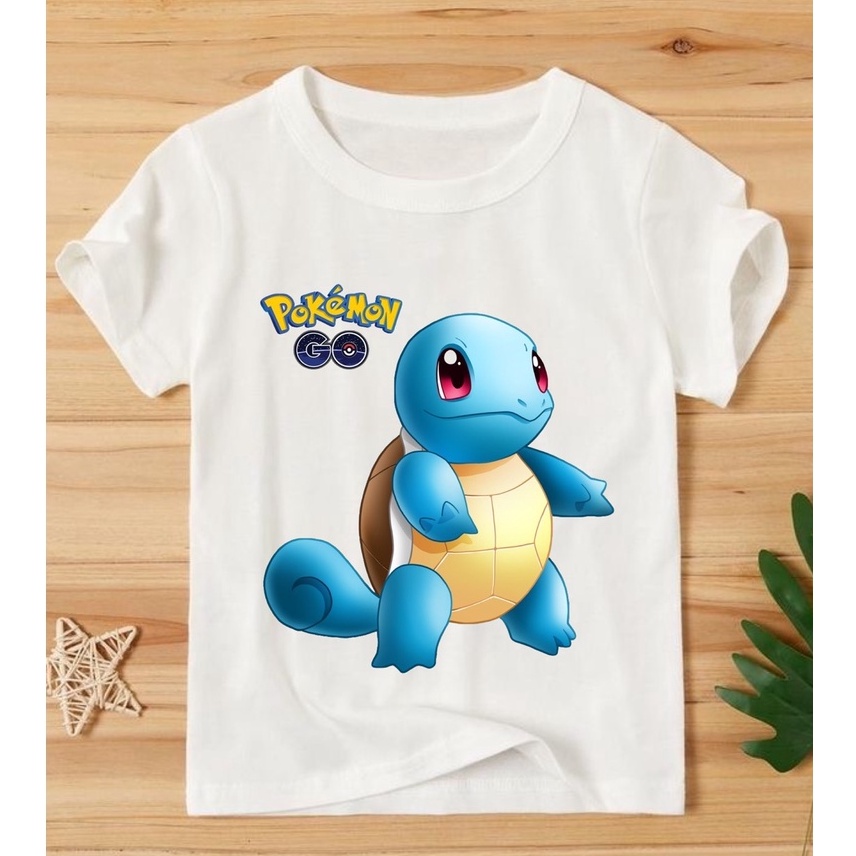 áo phông bé trai in hình pokemon pikachu dễ thương coton co giản thoải mái