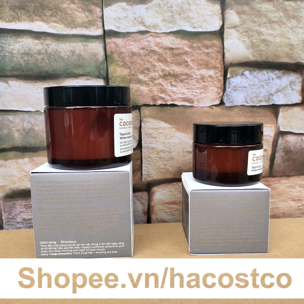 Kem dưỡng Cocoon Thạch bí đao 100ml , 30ml giúp mang lại độ ẩm cân bằng, giảm lượng dầu thừa Hong1008