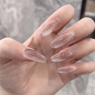 [NailBox] Móng úp thiết kế mắt mèo kim cương