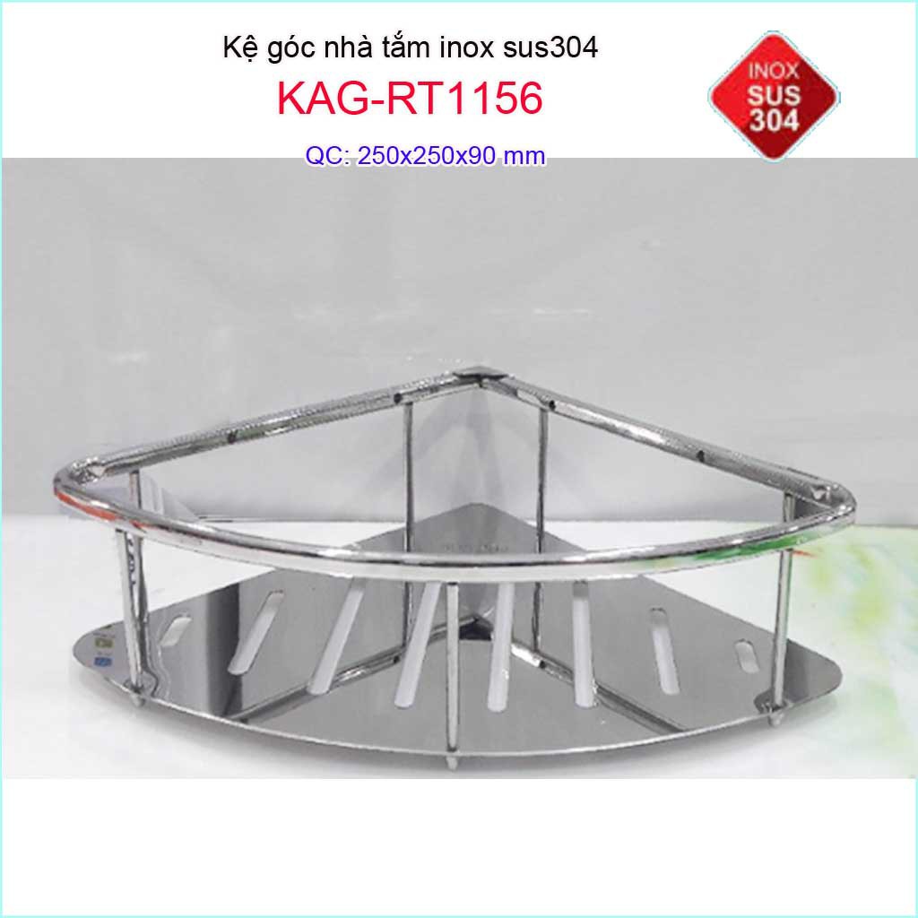 Kệ góc cao cấp SUS304,kệ đựng đồ nhà tắm, kệ đựng dầu gội KAG-RT1156