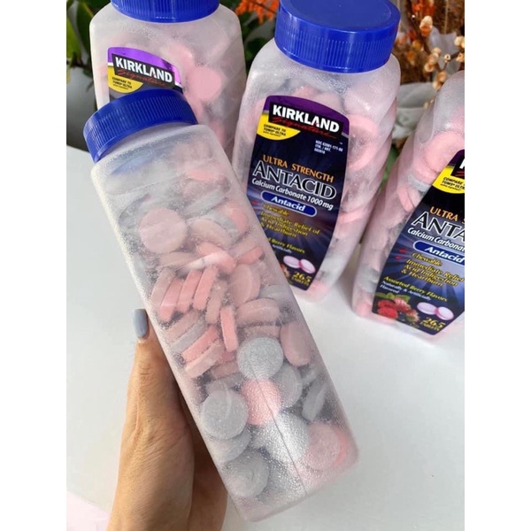 KẸO NGẬM TUMS 1000MG MỸ 100V 250V 265V, KẸO NHAI TIÊU HÓA,  DẠ DÀY MỸ