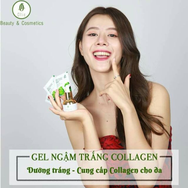 Mặt Nạ Collagen Tươi Olic - Cấy trắng da, căng bóng da, chống lão hóa, nâng cơ trẻ hóa, mờ nhăn, mờ nám, mờ thâm mụn