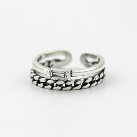 Nhẫn Bạc Thái Cho Nam và Nữ Cá Tính N1708 - Bảo Ngọc Jewelry