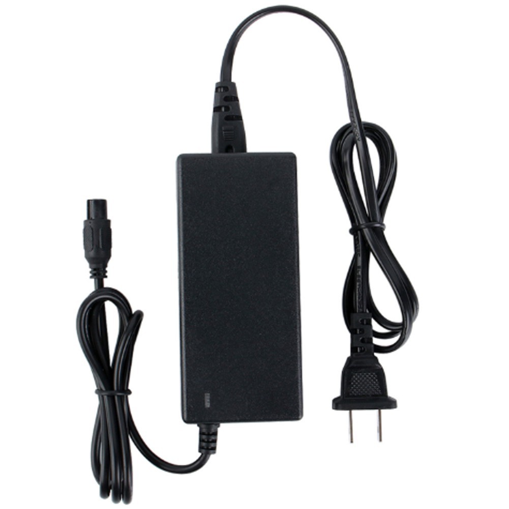Bộ sạc 42v-2A, sạc xe điện cân bằng 2 bánh 36v, Xe drift, Xe điện mini E-Scooter giắc tròn 3 chấu, đèn báo đầy.