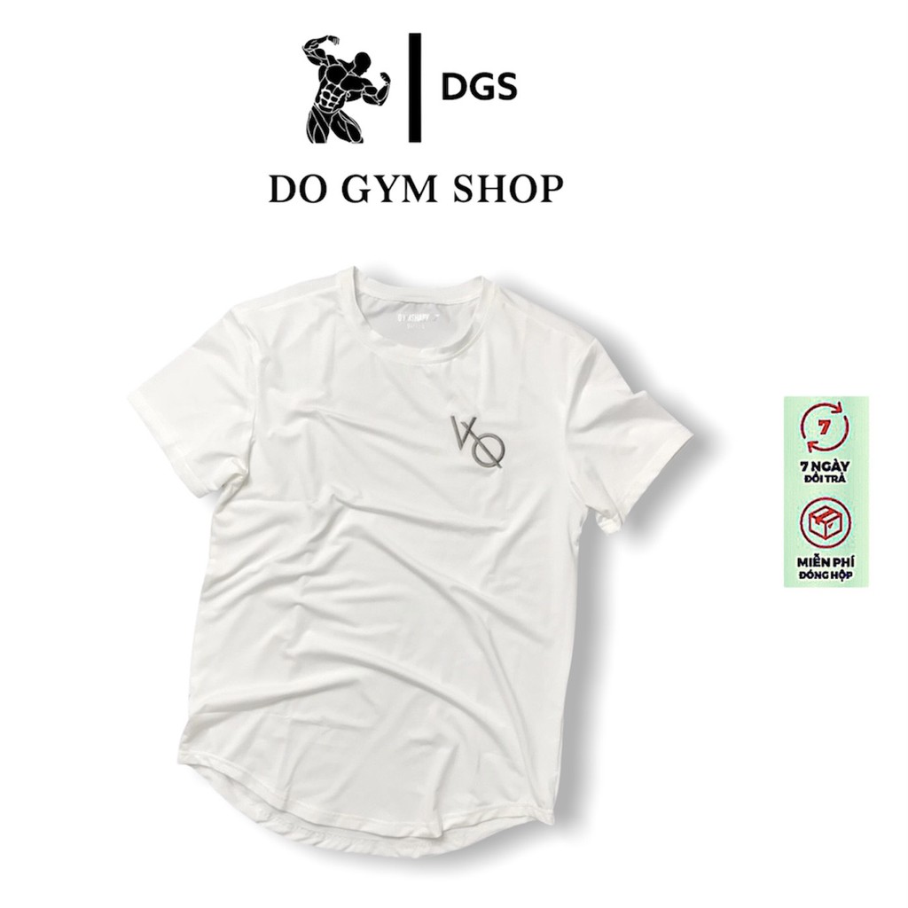 Áo phông nam thể thao DO GYM SHOP form ôm body, logo thêu thun lạnh 4 chiều thoáng mát