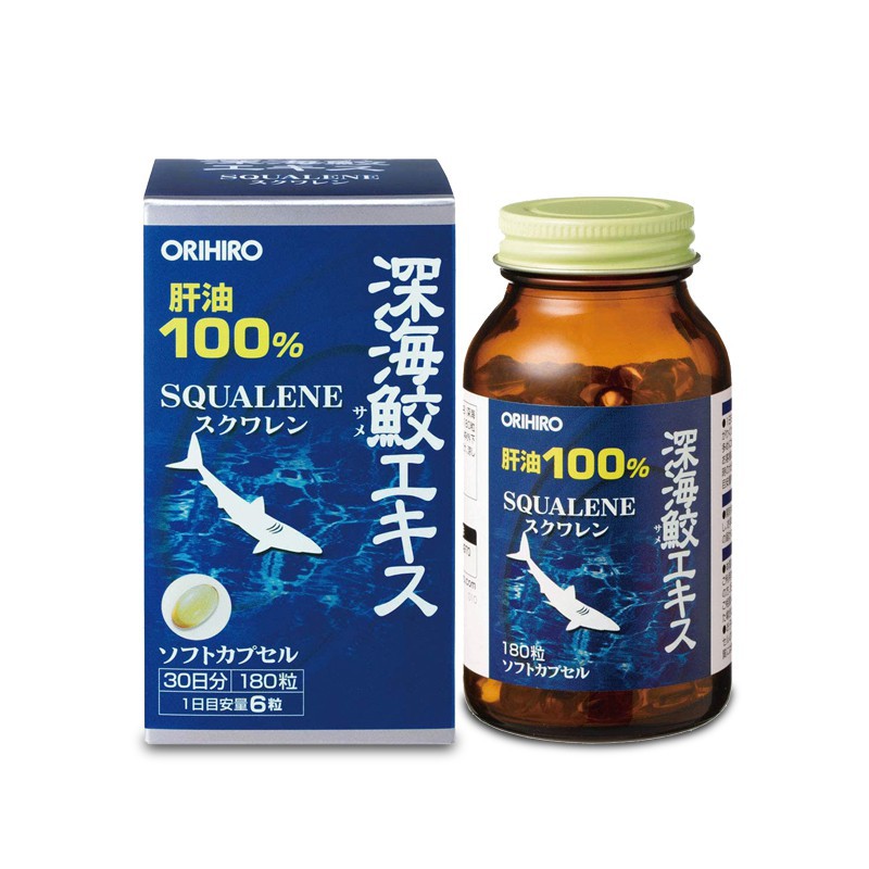 Viên Uống Sụn Vi Cá Mập Squalene Orihiro Nhật Bản 180/360/390 Viên