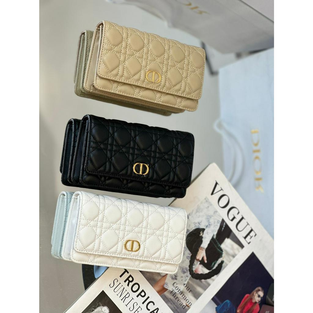 TÚI CLUTCH CD CARO SZ19 DA BÒ