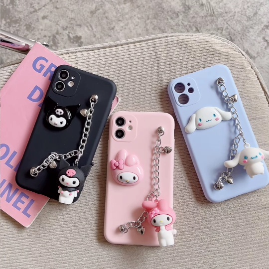 Ốp Điện Thoại Mềm Hình Cinnamoroll Có Dây Đeo Cho Oppo A31 A5 A9 2020 A12 F9 F11 Pro Reno 10 Pro 8Z 7Z 6Z A15S A95 A74
