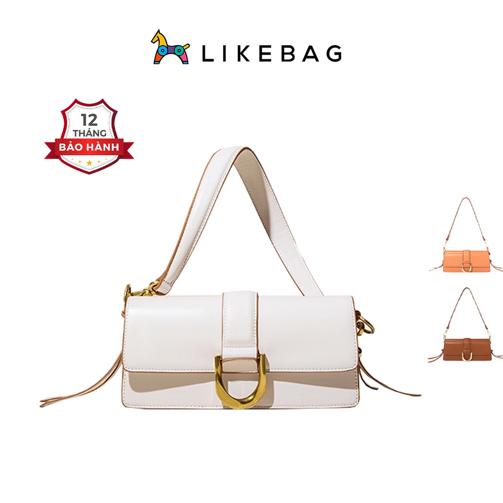 Túi xách nữ đeo vai, kẹp nách LIKEBAG kiểu dáng chữ nhật thanh lịch XK6375 - LIBAGI