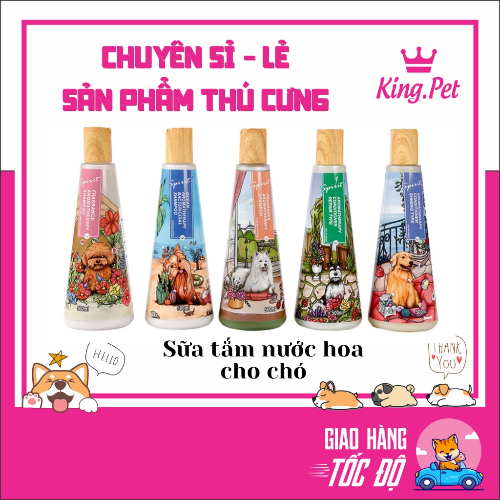Sữa Tắm Cho Chó Spirit Aromatherapy Shampoo Lưu Hương Nước Hoa Dài Lâu 500ml
