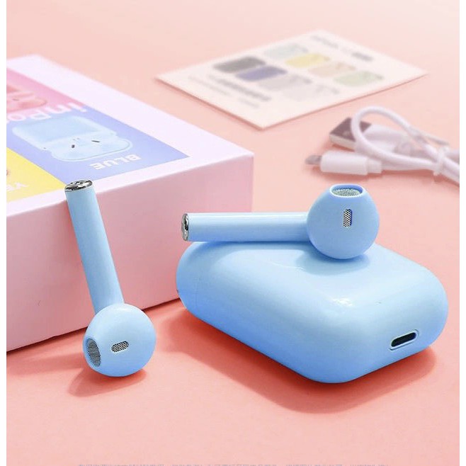 Tai nghe nhét tai bluetooth TWS i12 phiên bản kim loại màu sắc xinh xắn dành cho mọi dòng điện thoại | BigBuy360 - bigbuy360.vn