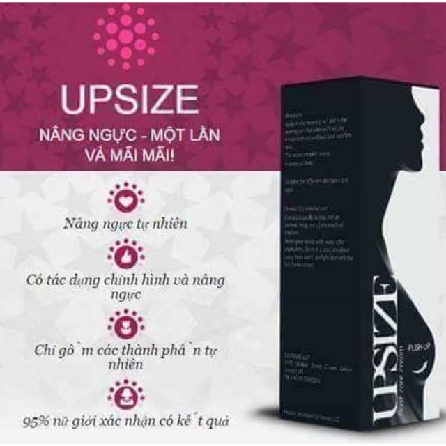 Kem nở ngực tăng kích thước vòng 1 UPSIZE (Nga)