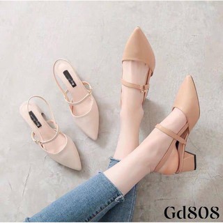 Sandal khuy cài gót 5p cực đẹp