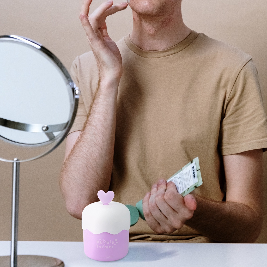 Cốc tạo bọt sữa rửa mặt làm sạch sâu chống rơi nhiều màu
