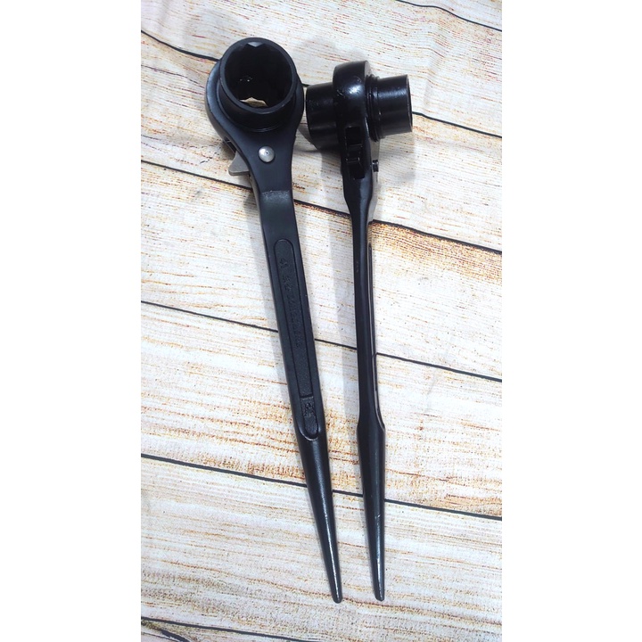 Cờ lê đuôi chuột kích cỡ từ 32 - 46mm, cờ lê giàn giáo tự động DONGCHENG thép cứng CR-V, tuýp giàn giáo đa năng 2 đầu