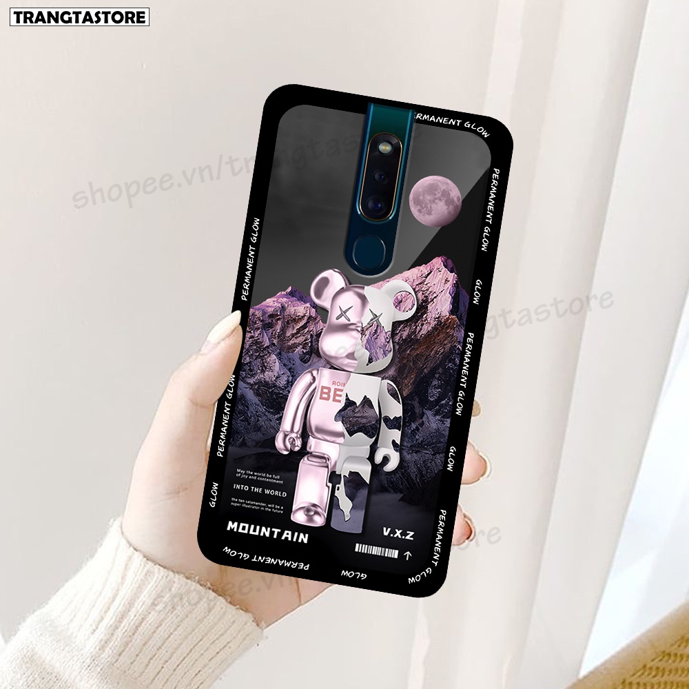 Ốp Oppo F11 / F11 Pro in hình gấu Bearbrick,Mountain,xanh,đen,đỏ giá rẻ