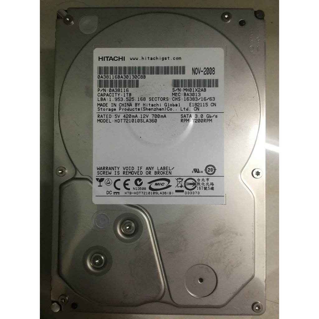 Ổ cứng hdd hitachi 500gb 1tb 2tb tháo máy