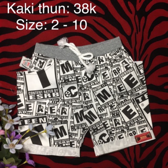 Quần kaki thun 8-33kg