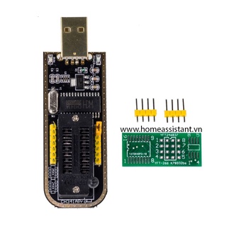 Mạch Nạp Rom Flash Bios Eeprom USB CH341A (Hỗ trợ Router Wifi, máy tính PC)