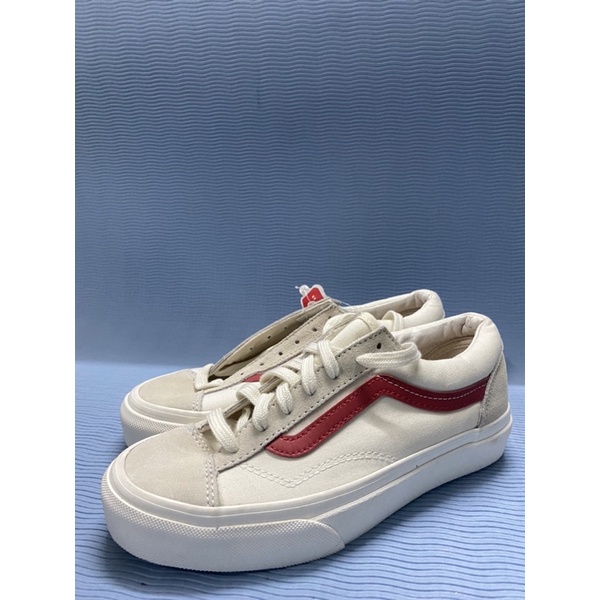Giày Sneaker trắng Van Sọc Đỏ Cao Cấp (ảnh thật tặng box,...)