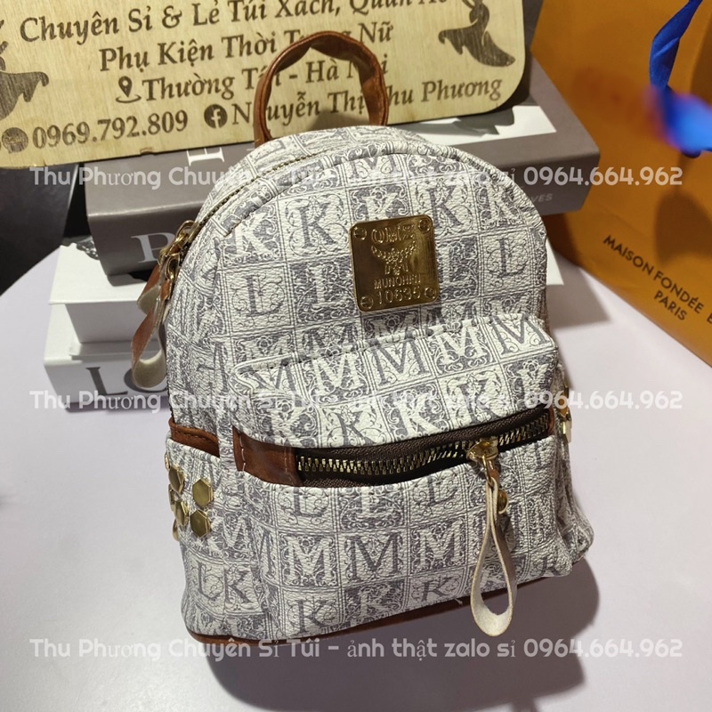 Balo da mini nữ thời trang du lịch đi chơi phong cách hàn quốc dễ thương hoạ tiết chữ sắc nét (ảnh thật shop chụp)