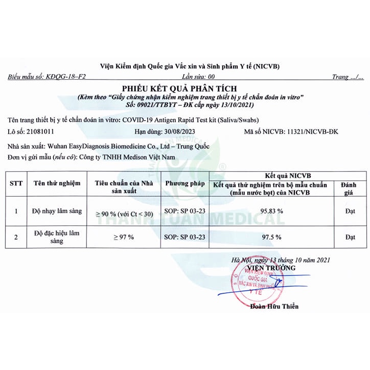 Bộ Kit Test Nhanh Covid 19 Tại Nhà Antigen Test Kit Công Nghệ Đức Được Bộ Y Tế Cấp Phép