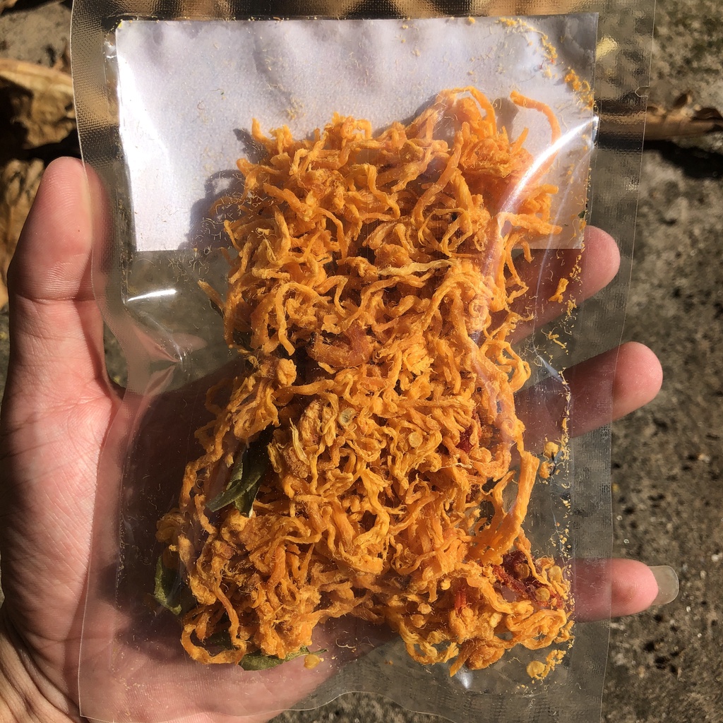 Khô gà cay lá chanh (khay 65g) làm từ 100% ức gà và các gia vị tẩm ướp Ăn Vặt IMINT FOOD | BigBuy360 - bigbuy360.vn