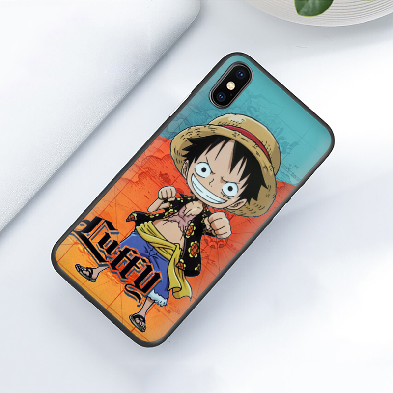 Ốp Lưng Silicone In Hình One Piece / Luffy Cho Iphone 8 7 6s 6 Plus 5 5s Se 2016 2020