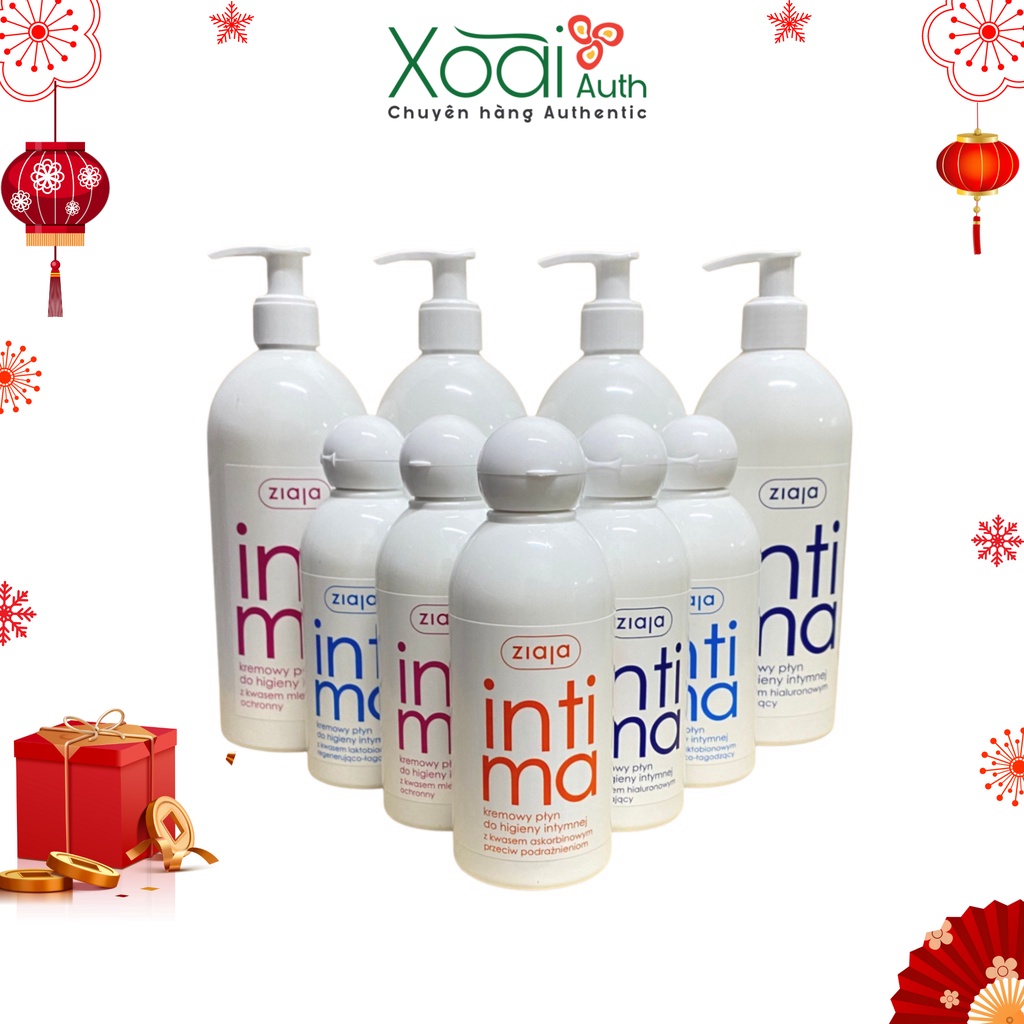 Intima Dung Dịch Vệ Sinh Phụ Nữ Nước Rửa Phụ Khoa Cân Bằng PH Se Khít Vùng Kín DDVS Chính Hãng 200ml 500ml - Xoaiauth