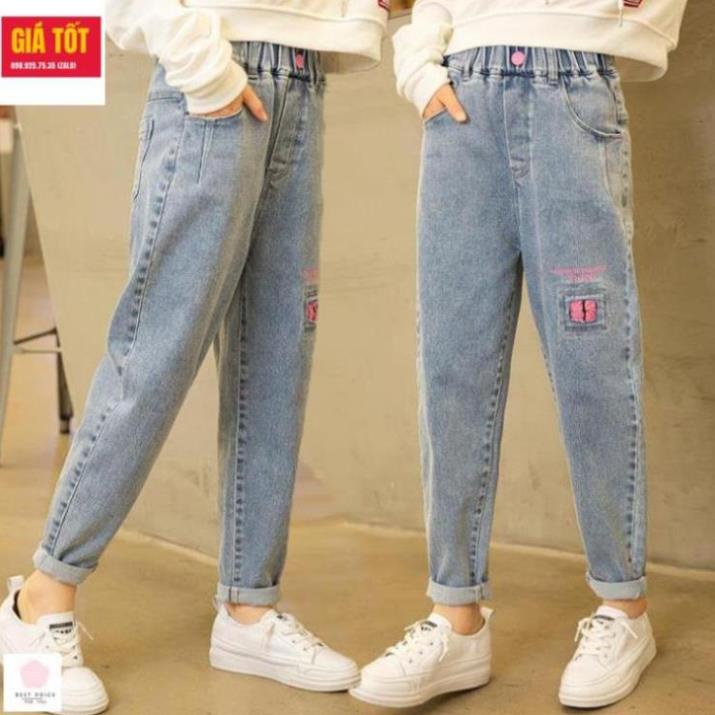 Quần jean size đại bé gái 10 tuổi (3 - 12 tuổi☑️ Quần áo bé gái 10 tuổi tphcm☑️ Thời trang bé 35kg, 40kg, 45kg