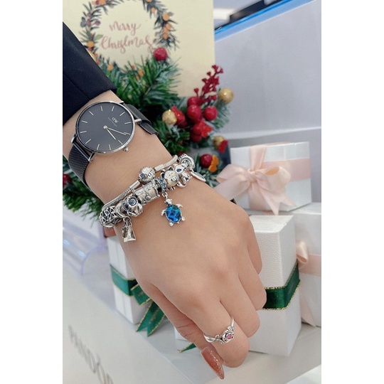 Charm bạc Pandora Moments hình chú rùa biển