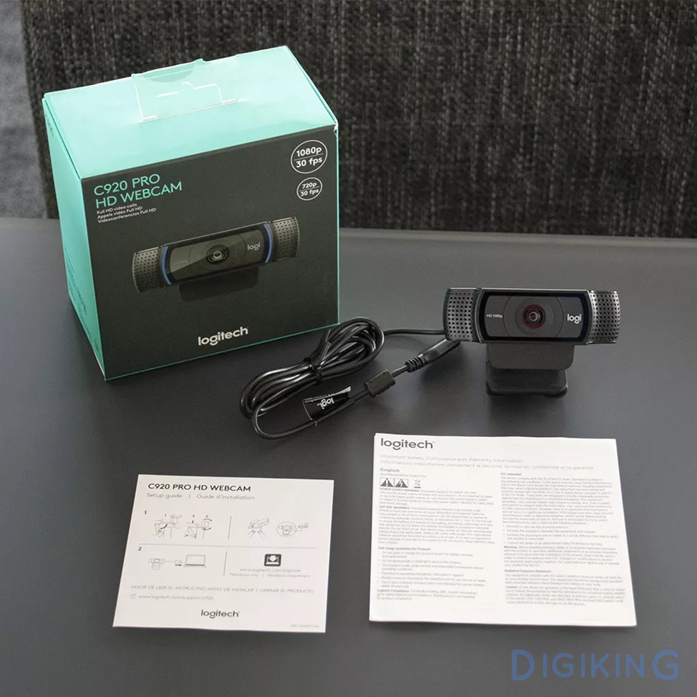 Webcam Logitech HD C920 Pro HD 1080p - Hàng Chính Hãng