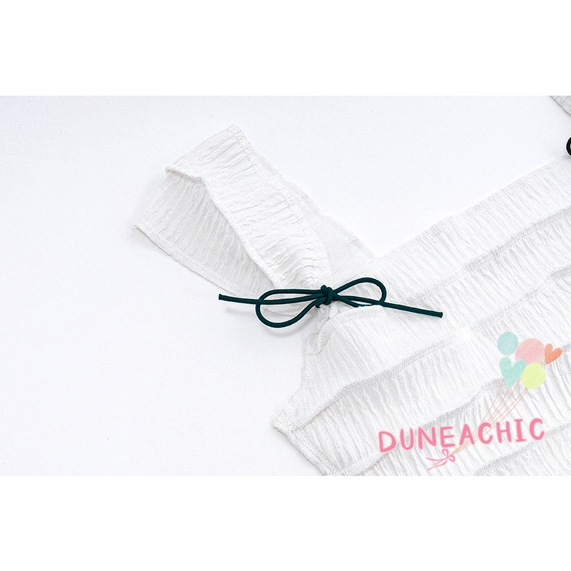 DUNEA Áo Tank Top Hai Dây Hở Lưng Gợi Cảm Cho Nữ