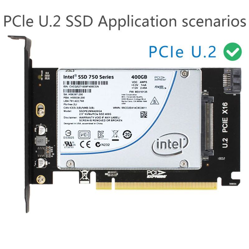 Card Pci-E Riser 3.0 4x X16 Sang U.2 Sff-8639 Nvme Pcie Ssd Pci-E To U2