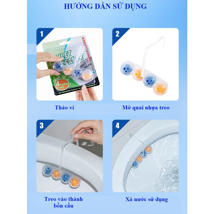 Viên treo bồn cầu khử mùi hôi diệt khuẩn giúp làm sạch không khí