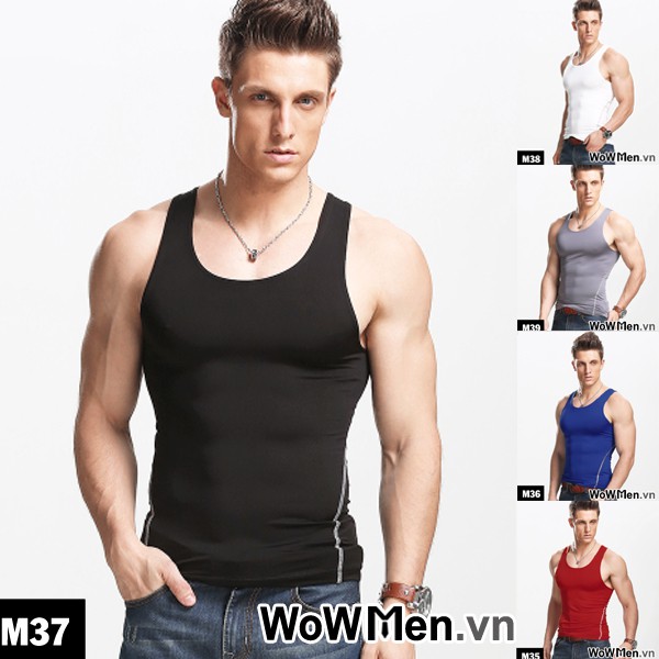 Áo Ba Lỗ Tanktop Nam Ôm Body Tập Gym Thể Thao Đẹp Co Giãn 4 Chiều Chất Lượng Tốt
