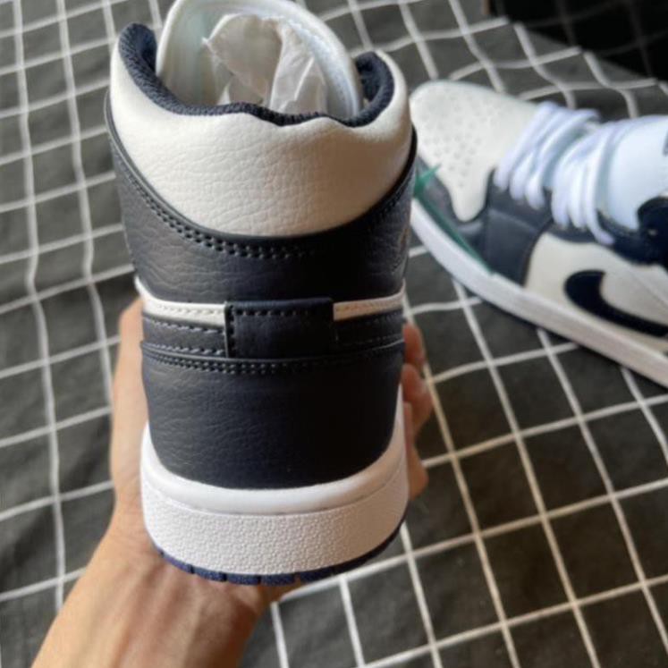 [Full box] giày Jordan 1 xanh than cao cổ hight (hàng trung 11)