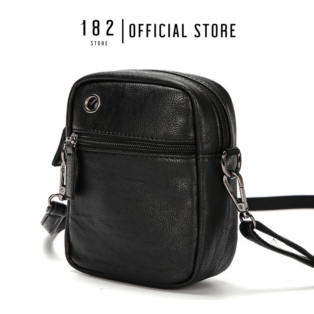 Túi Đeo Chéo Nam Nữ Unisex Mini Bag Da Mềm Mịn Cao Cấp Tiện Lợi - Túi Đeo Vai - The Black Box