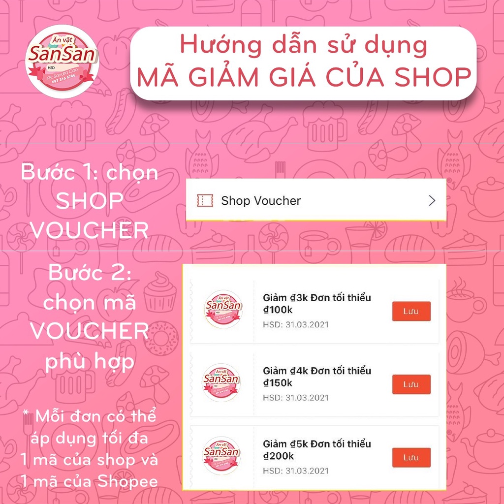 Mực cán tẩm vị 300gr -  Ăn vặt SanSan Hà Nội | BigBuy360 - bigbuy360.vn