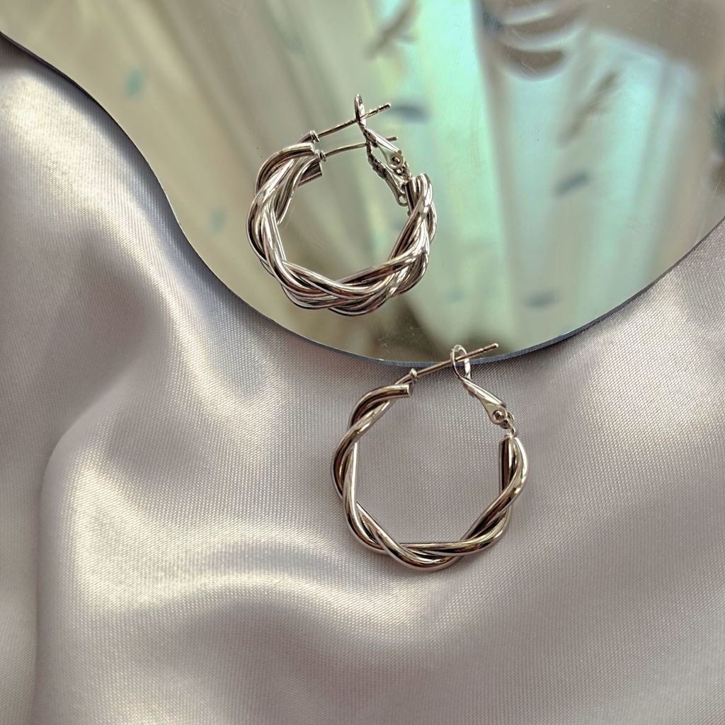 Khuyên tai Pure Cube mạ vàng cá tính độc đáo 2021