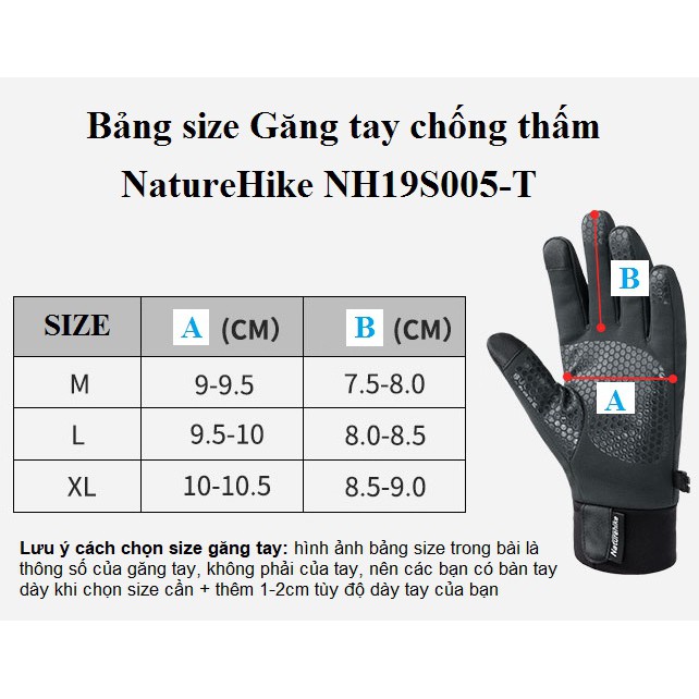 Găng tay chống thấm có cảm ứng NatureHike NH19S005-T