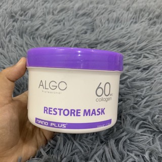🌾 Mặt nạ dưỡng tóc Collagen 60s Algo Nano Plus 500ml ( hũ lùn ) 🌾 - NEW 2021