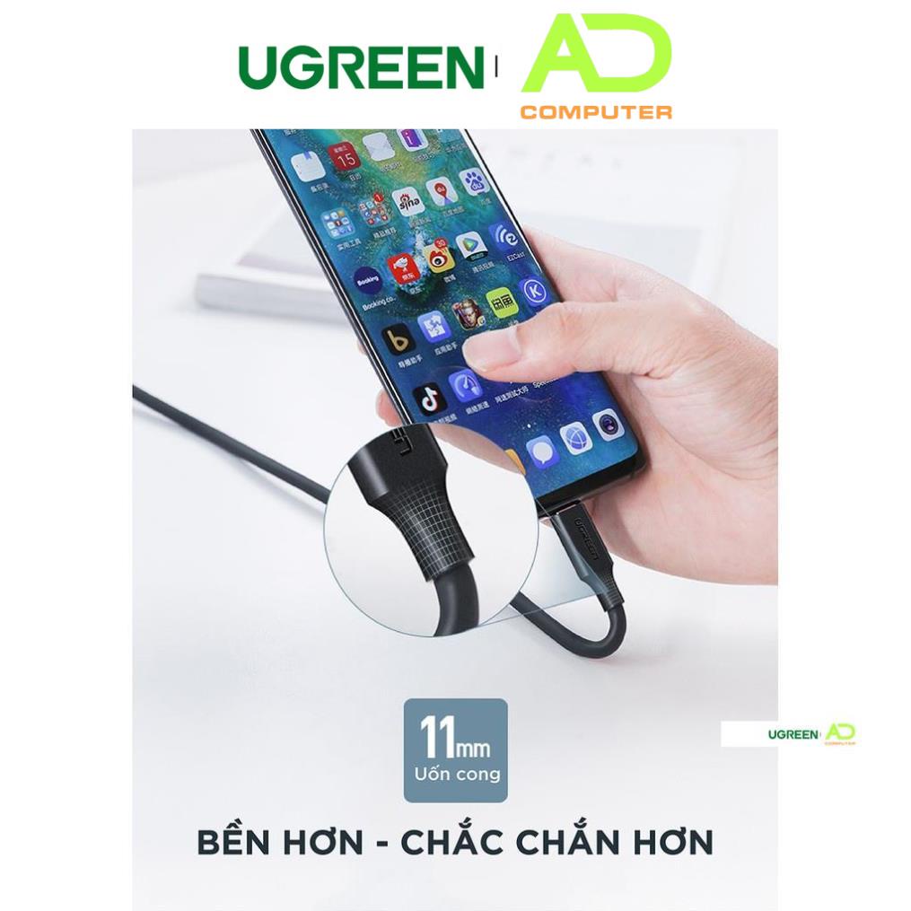 Dây sạc nhanh 2 cổng Type C UGREEN US286