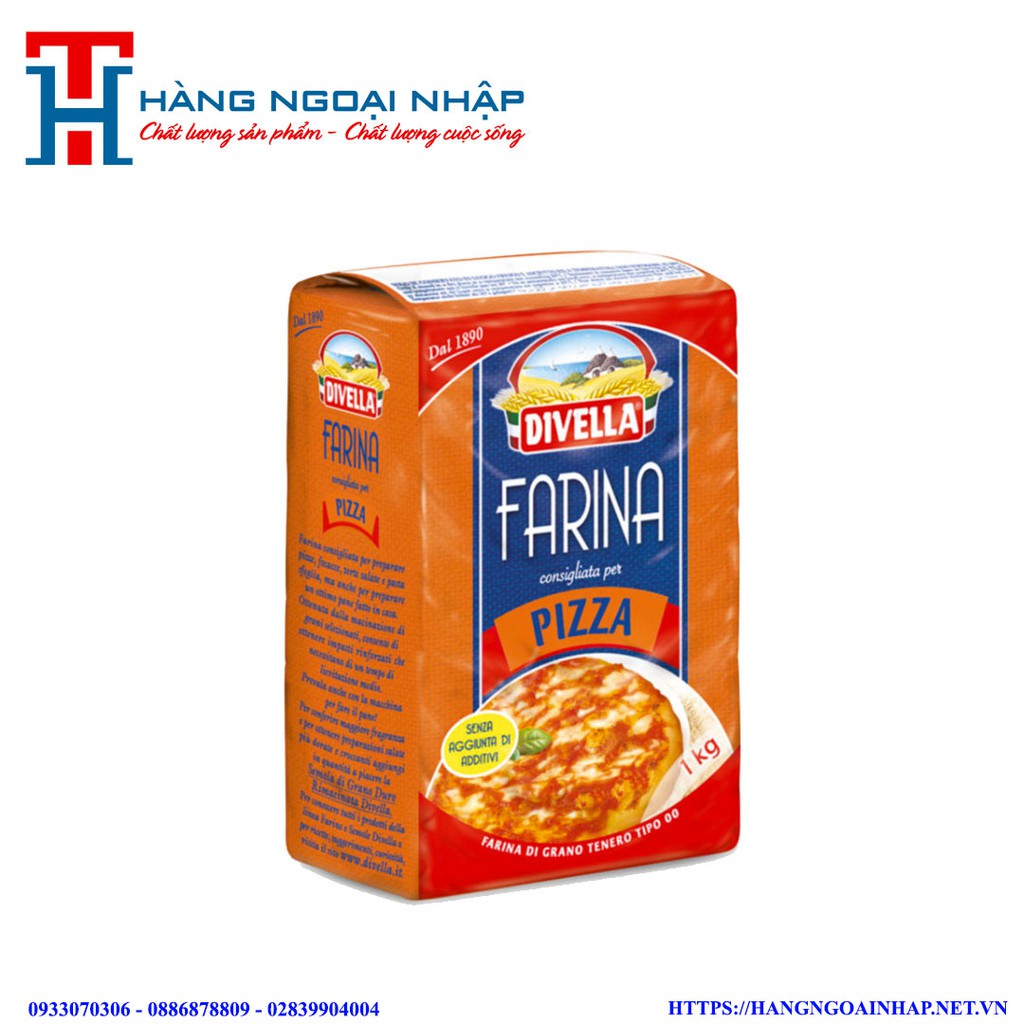 BỘT LÀM BÁNH PIZZA FARINA 1KG DIVELLA  ITALIA  [Date Mới Nhất]