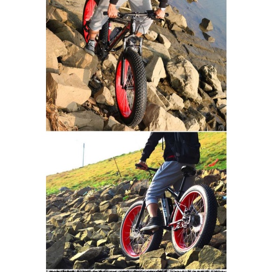 Xe đạp điện thể thao fat boy bánh to cực ngầu pinlithium 22kg