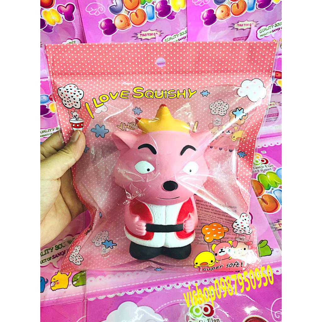 Bán ĐỒ CHƠI SQUISHY CÁO ĐỘI VƯƠNG MIỆN mã ABJ81 Cgia ngon Siêu rẻ